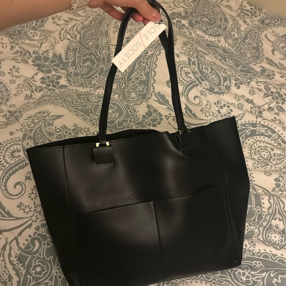 Black Sole Society Shoulder Bag